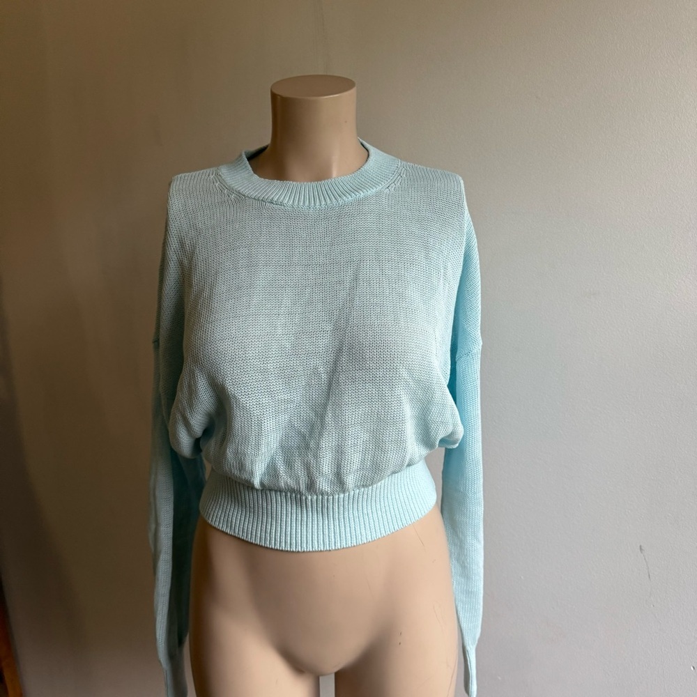 NWT Madewell Loose-Knit Crewneck Sweater in Clarity - Picture 5 of 12